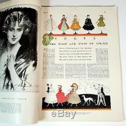 Vintage Vogue Magazine Spring Pattern Number of Vogue March 1, 1916 AMAZING