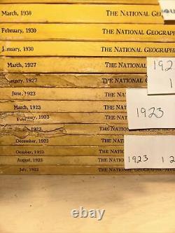 Vintage national geographic magazines Starting With Year 1923 To 1953