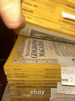 Vintage national geographic magazines Starting With Year 1923 To 1953