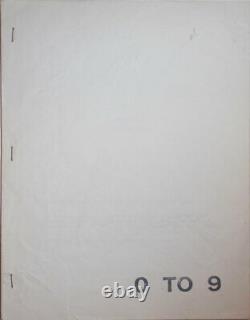 Vito Hannibal Acconci / 0 To 9 Number Five January 1969 Magazine First Edition