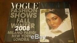 Vogue Italia July 2008 Black Issue 2008 Fall Winter Fashion Show Magazine