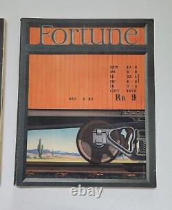 Vtg 1939 FORTUNE Magazines Lot of 7 Vtg Ads 1930s Antique Magazines Art Deco