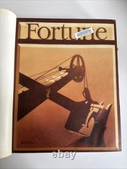 Vtg FORTUNE Magazine July December 1938 BOUND BOOK 6 Issues Ads Art Vol XVIII