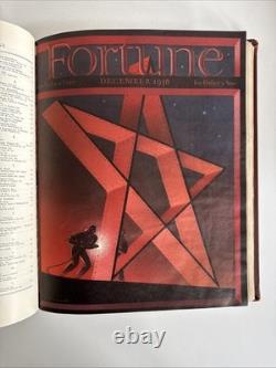 Vtg FORTUNE Magazine July December 1938 BOUND BOOK 6 Issues Ads Art Vol XVIII
