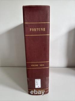 Vtg FORTUNE Magazine July December 1942 BOUND BOOK 6 Issues Ads Art Vol XXVI