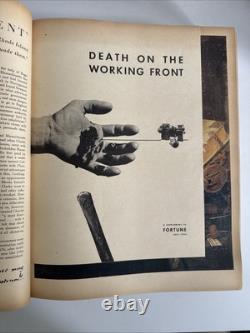 Vtg FORTUNE Magazine July December 1942 BOUND BOOK 6 Issues Ads Art Vol XXVI