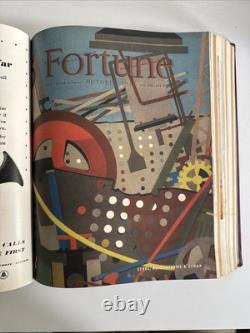 Vtg FORTUNE Magazine July December 1942 BOUND BOOK 6 Issues Ads Art Vol XXVI