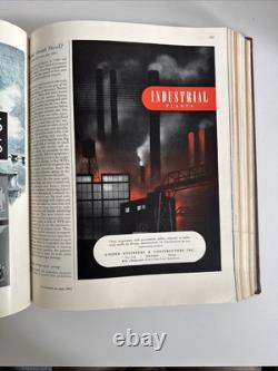 Vtg FORTUNE Magazine July December 1942 BOUND BOOK 6 Issues Ads Art Vol XXVI