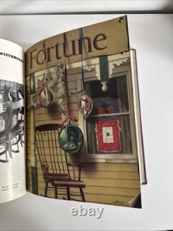 Vtg FORTUNE Magazine July December 1942 BOUND BOOK 6 Issues Ads Art Vol XXVI