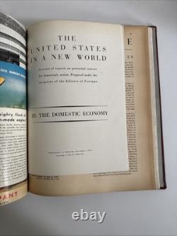 Vtg FORTUNE Magazine July December 1942 BOUND BOOK 6 Issues Ads Art Vol XXVI