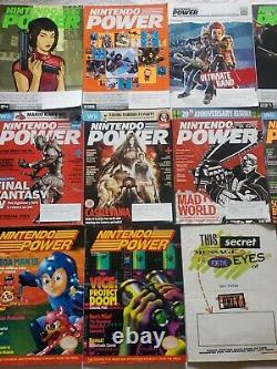 Vtg Nintendo Power Lot 17 Magazine 4 EARLY Issues Mario Zelda Tyson POSTERS NES