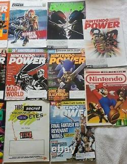 Vtg Nintendo Power Lot 17 Magazine 4 EARLY Issues Mario Zelda Tyson POSTERS NES