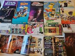 Vtg Nintendo Power Lot 17 Magazine 4 EARLY Issues Mario Zelda Tyson POSTERS NES