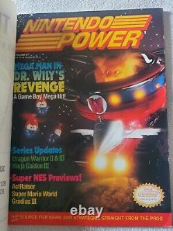 Vtg Nintendo Power Lot 17 Magazine 4 EARLY Issues Mario Zelda Tyson POSTERS NES