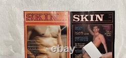 Vtg Skin Magazine Premiere Issue Lot Of 2 Beefcake Gay Pinup Vol. 1 #1 Vol. 2 #1