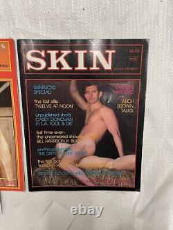 Vtg Skin Magazine Premiere Issue Lot Of 2 Beefcake Gay Pinup Vol. 1 #1 Vol. 2 #1