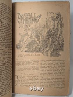 WEIRD TALES February 1928 Rare Pulp magazine, 1st app Cthulhu H. P. Lovecraft