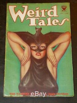 WEIRD TALES October 1933 Howard Conan Iconic Brundage Batwoman Cover
