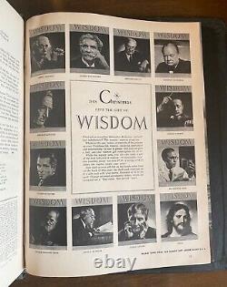 WISDOM Magazine 1956 Complete Volume One Einstein Jesus Helen Keller Lincoln