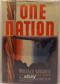 Wallace Stegner One Nation Signed First Edition