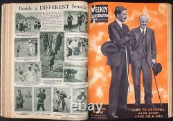 Weekly Illustrated Magazine 1935 Jul-Dec Issues x 26 Rare Early Photojournalism