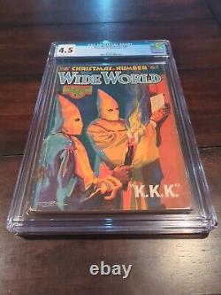 Wide World Magazine 1934 Klansman KKK Cover CGC 4.5 White Pages Pulp Horror