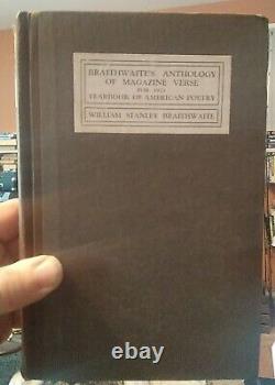 William Stanley BRAITHWAITE / Anthology of Magazine Verse for 1923 First Edition