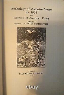 William Stanley BRAITHWAITE / Anthology of Magazine Verse for 1923 First Edition