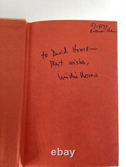 Willie Morris, Yazoo. 1971. Signed First Edition Hardcover Book/DJ. VERY GOOD