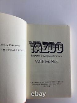 Willie Morris, Yazoo. 1971. Signed First Edition Hardcover Book/DJ. VERY GOOD