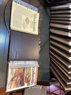 Woodsmith Magazines and 18 Binders No. 1-186 Huge Lot Collection