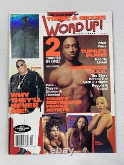 Word Up! Magazine September 1997 Biggie Smalls Hologram Tupac Shakur Lil' Kim