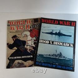 World War II magazines Orbis Publishing 1972/1973 Vol 1 & 2 23 total pre-owned