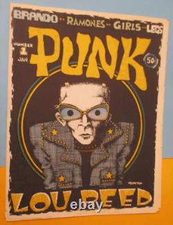 #1 MAGAZINE PUNK JAN 1976 Lou REED Original John HOLMSTROM Ramones Comme NEUF