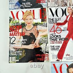 10 Magazines Vogue de 2000 avec Giselle & Carmen Nicole Kidman, Cate Blanchett