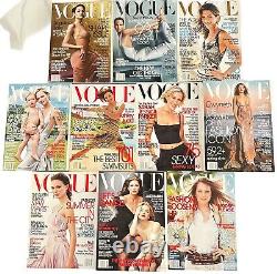 10 Magazines Vogue de 2002 avec Natalie Portman, Angelina Jolie, Jennifer Aniston