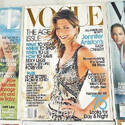 10 Magazines Vogue de 2002 avec Natalie Portman, Angelina Jolie, Jennifer Aniston