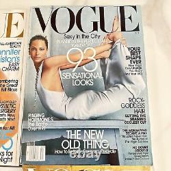 10 Magazines Vogue de 2002 avec Natalie Portman, Angelina Jolie, Jennifer Aniston