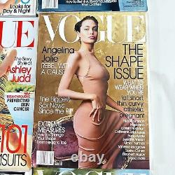 10 Magazines Vogue de 2002 avec Natalie Portman, Angelina Jolie, Jennifer Aniston