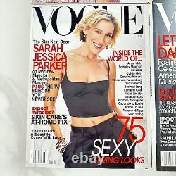 10 Magazines Vogue de 2002 avec Natalie Portman, Angelina Jolie, Jennifer Aniston