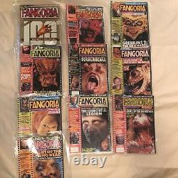 110 Numéro Lot- #1 À Travers 110 Fangoria Magazine Collection- Zombies Monsters Aliens