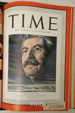 13 magazines Time 1942 1943 de décembre à mars WWII Staline