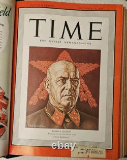 13 magazines Time 1942 1943 de décembre à mars WWII Staline