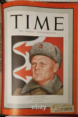 13 magazines Time 1942 1943 de décembre à mars WWII Staline
