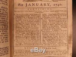 1740 1st Ed Caroline Du Sud Indiens Esclavage Gentlemans Magazine Samuel Johnson