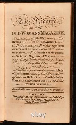 1750-1751 2 vol. La sage-femme ou le magazine de la vieille femme, première édition, très rare