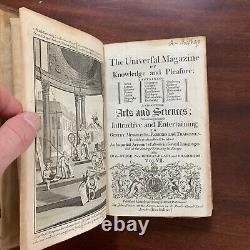 1750 Vol VII Universal Magazine Gravures Tabac Walter Raleigh Colonies Cartes