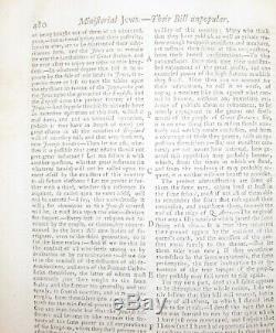1753 Gentleman's Magazine Octobre Juifs Projet De Loi Antisemitisme Louisiane Boston & C