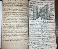 1762 Gentleman’s Magazine Orig. Avec Cartes De Jamaica Havana Gibraltar Portugal