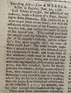 1768 Magazine des Gentilshommes Loi sur le timbre Benjamin Franklin John Hancock Tatou